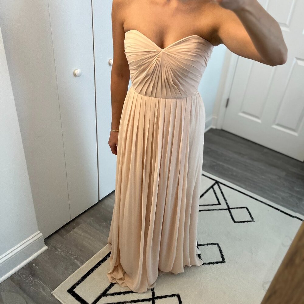 Jenny Yoo Mira Strapless Gown (Blush)